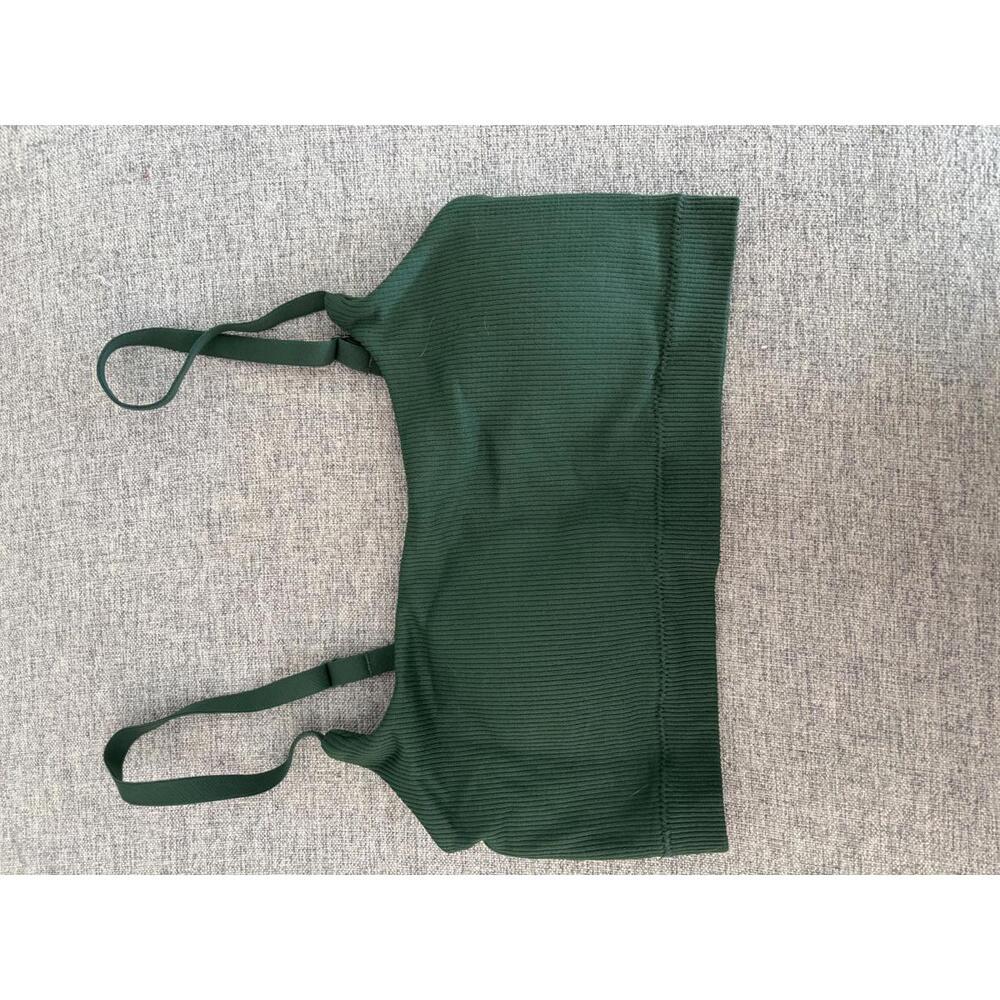 Aerie Small Ribbed Green Bralette